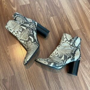 Maje Paris Snakeskin Booties 37